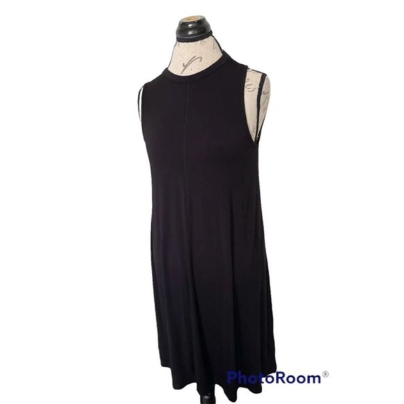 Time and Thru Womens Black Dress Size Medium Size 8-10 Stretch Sleeveless Autumn - Picture 7 of 12